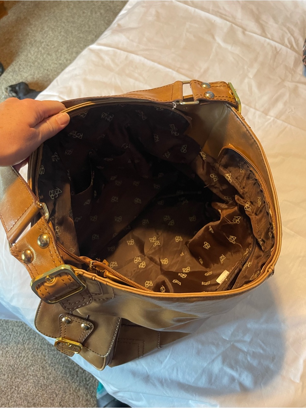 Classic Women's Hobo Bag in Tan